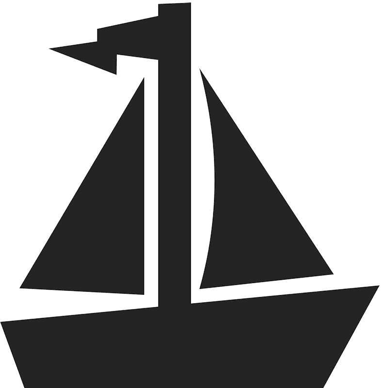 Sailboat Icon Stamp - Stamptopia