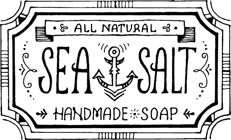 Sea Salt Handmade Soap Stamp - Stamptopia