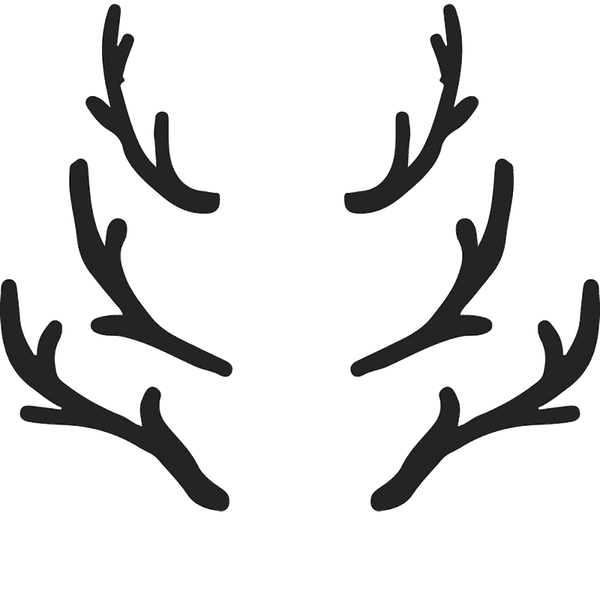 Set Of 3 Antlers Rubber Stamp - Stamptopia