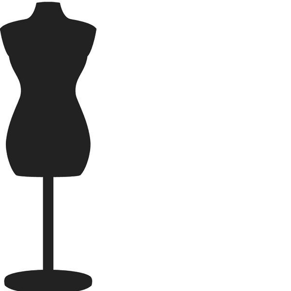 Sewing Mannequin Rubber Stamp - Stamptopia