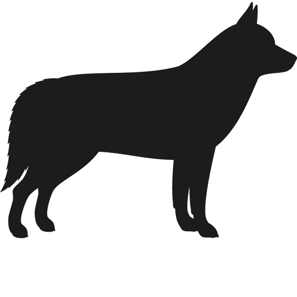 Siberian Husky Stamp (Silhouette) - Stamptopia