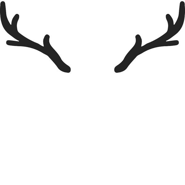 Small Antlers Rubber Stamp - Stamptopia