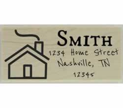 Smith Custom Home Return Address Stamp - 2.5" X 1" - Stamptopia