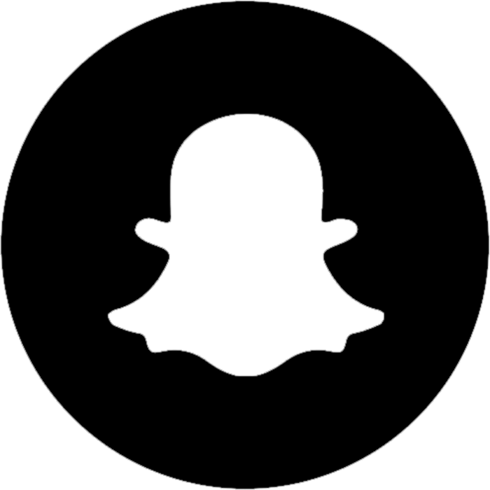 Snapchat Round Logo Rubber Stamp - Stamptopia
