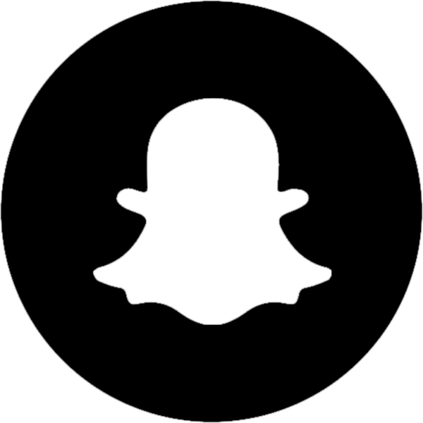Snapchat Round Logo Rubber Stamp - Stamptopia