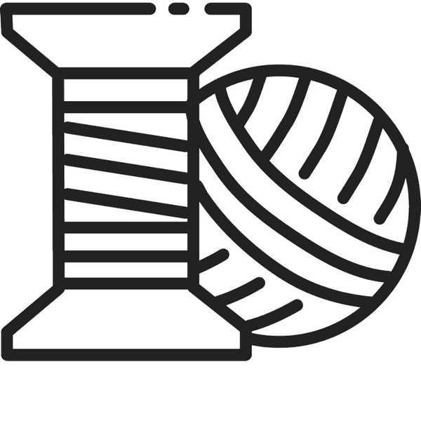 Spool And Yarn Rubber Stamp - Stamptopia