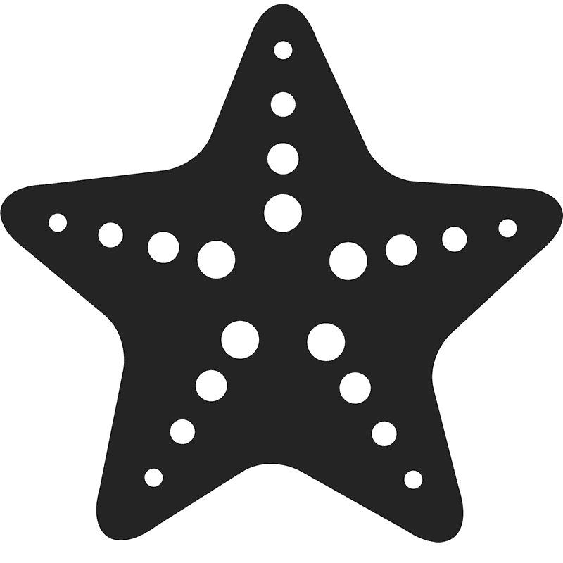 Starfish Rubber Stamp - Stamptopia