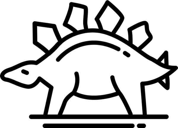 Stegosaurus Rubber Stamp - Stamptopia
