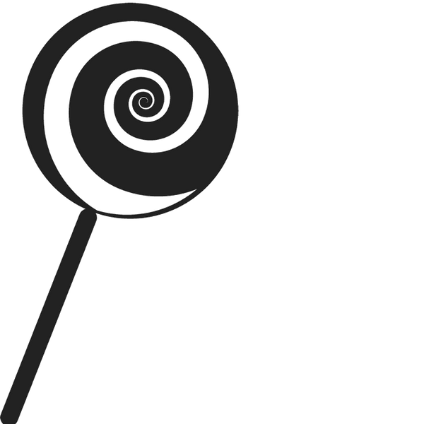 Swirl Lollipop Rubber Stamp - Stamptopia