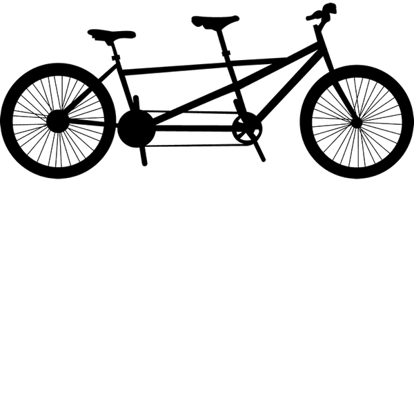 Tandem Bicycle Stamp - Stamptopia