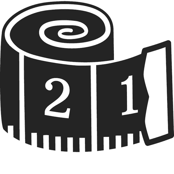 Tape Measure Rubber Stamp - Stamptopia