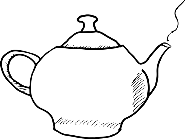 Tea Pot Rubber Stamp - Stamptopia