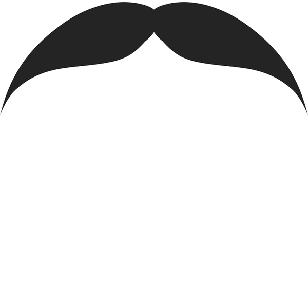 The Batwing Stache Rubber Stamp - Stamptopia