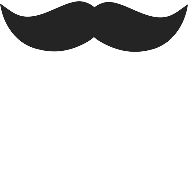 The Cop Stache Rubber Stamp - Stamptopia
