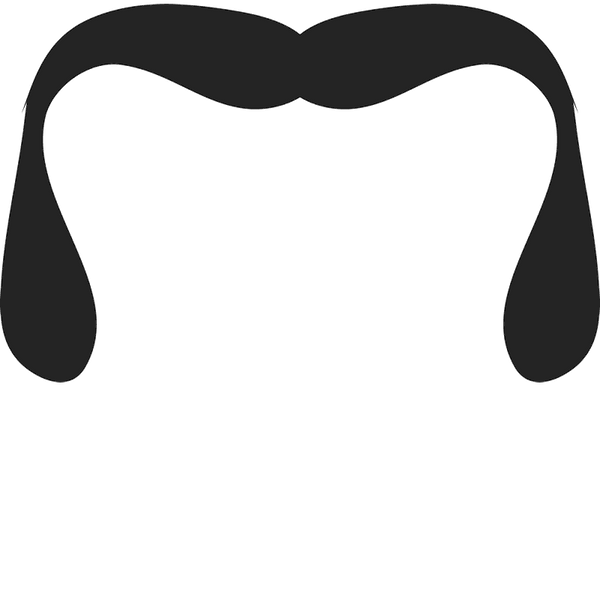 The Horseshoe Stache Rubber Stamp - Stamptopia