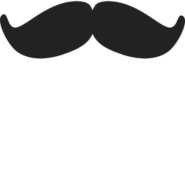 The Hungarian Moustache Rubber Stamp - Stamptopia
