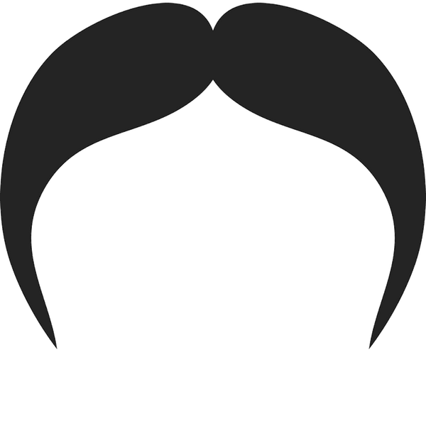 The Skinny Walrus Mustache Rubber Stamp - Stamptopia