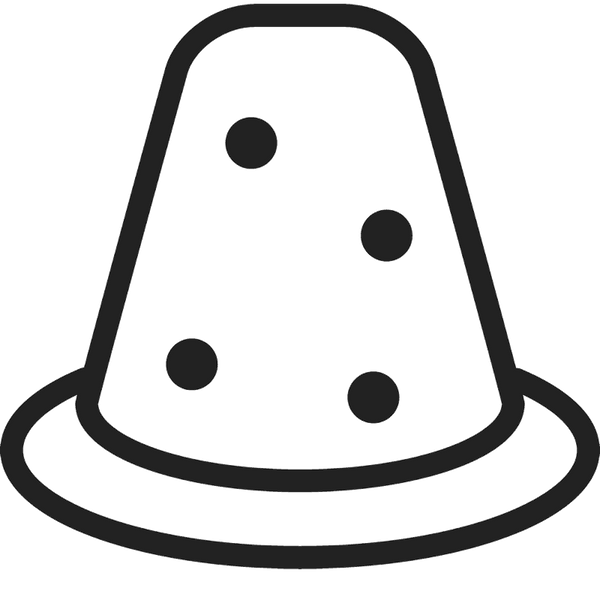 Thimble Outline (Rugged) Rubber Stamp - Stamptopia
