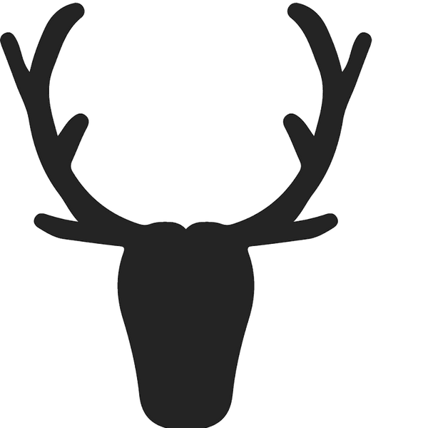 Traditional Antler Silhouette Stamp - Stamptopia
