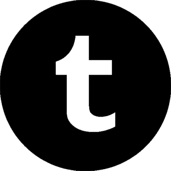 Tumblr Round Logo Rubber Stamp - Stamptopia