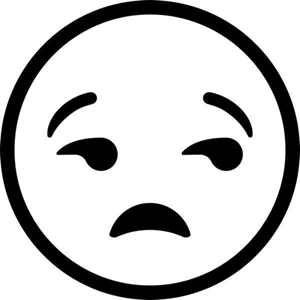 Unamused Face Emoji Stamp - Stamptopia