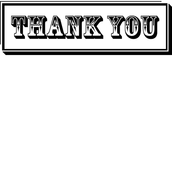 Western-Style Thank You Stamp - Stamptopia