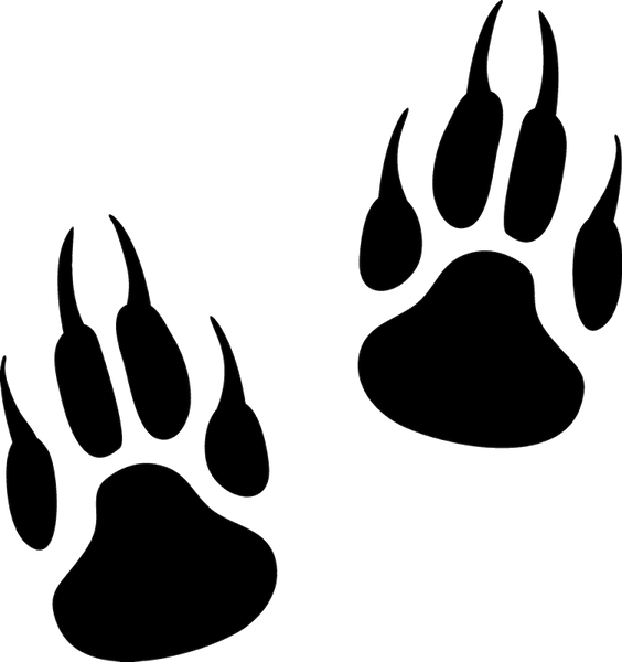 Wolf Tracks Rubber Stamp - Stamptopia