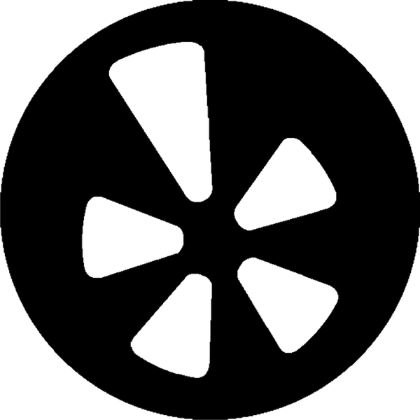 Yelp Round Logo Rubber Stamp - Stamptopia