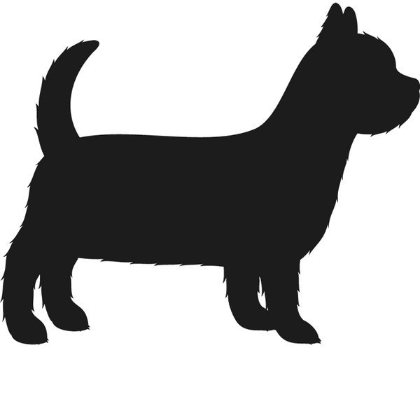 Yorkshire Terrier Stamp (Silhouette) - Stamptopia