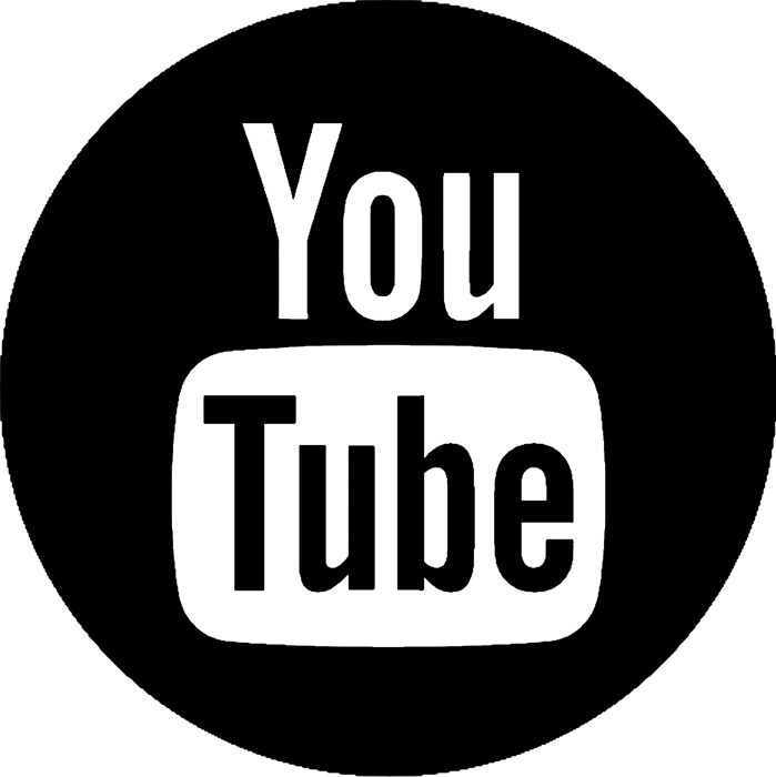 You Tube Round Logo Rubber Stamp - Stamptopia