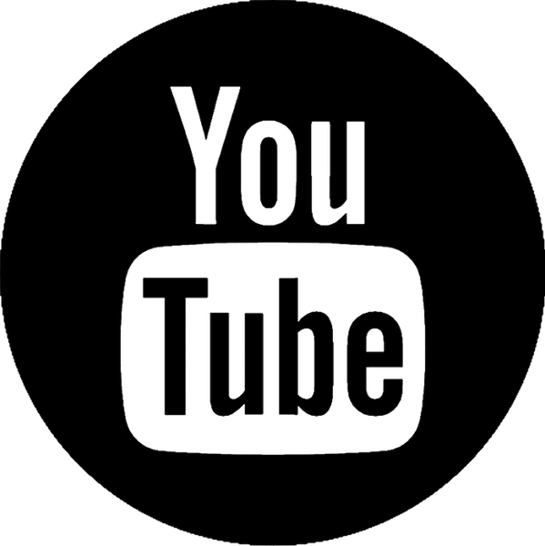 You Tube Round Logo Rubber Stamp - Stamptopia