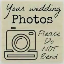 Your Wedding Photos Custom Stamp - 1.5" X 1.5" - Stamptopia